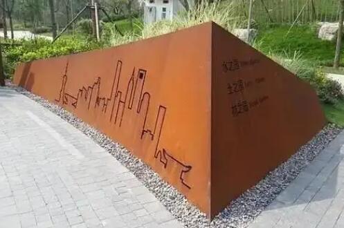 莲池耐候钢挡土墙
